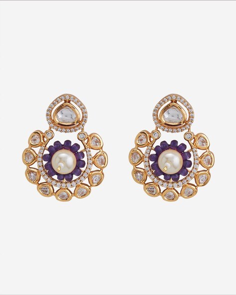 Buy Yellow Earrings for Women by Kushal's Fashion Jewellery Online |  Ajio.com-happymobile.vn