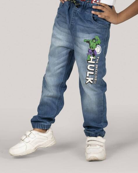 Boy Graphic Print Jogger Jeans 
