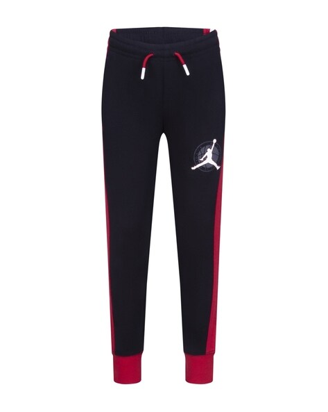 Black and outlet red jordan joggers