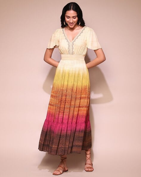 lili tanana printed maxi dress ALLSAINTS Lili Tanana Printed Maxi Dress