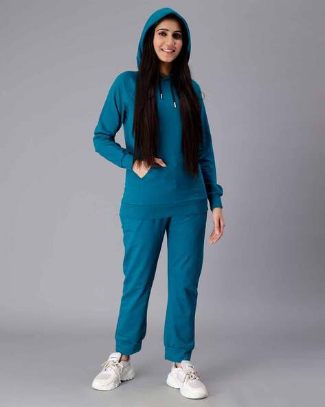 Womens hotsell teal tracksuit