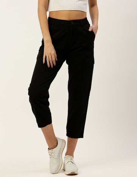 Buy Black Track Pants for Women by Barrels And Oil Online