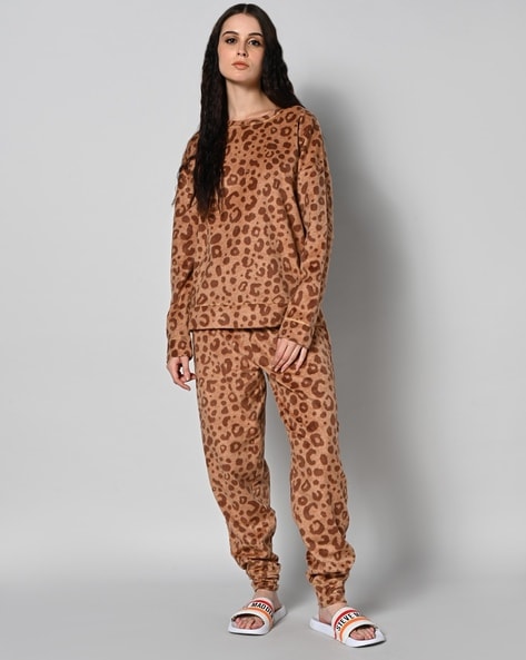 Leopard print womens pyjamas new arrivals