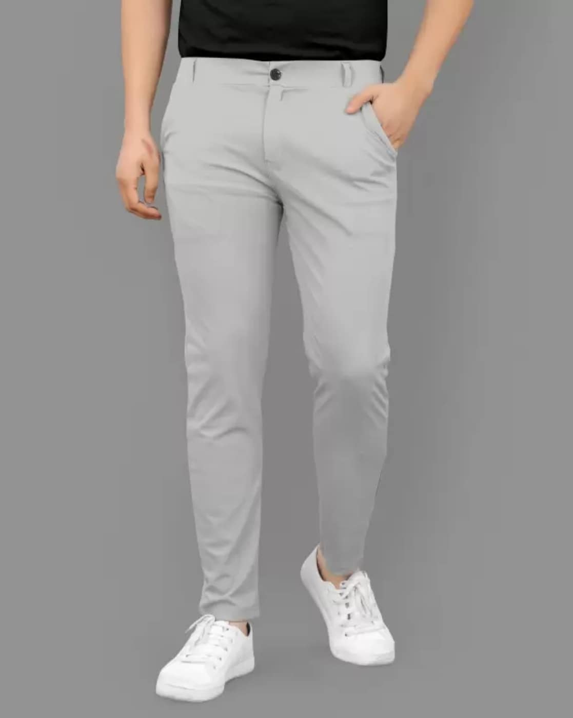 Buy Cream Trousers & Pants for Men by JAINISH Online | Ajio.com