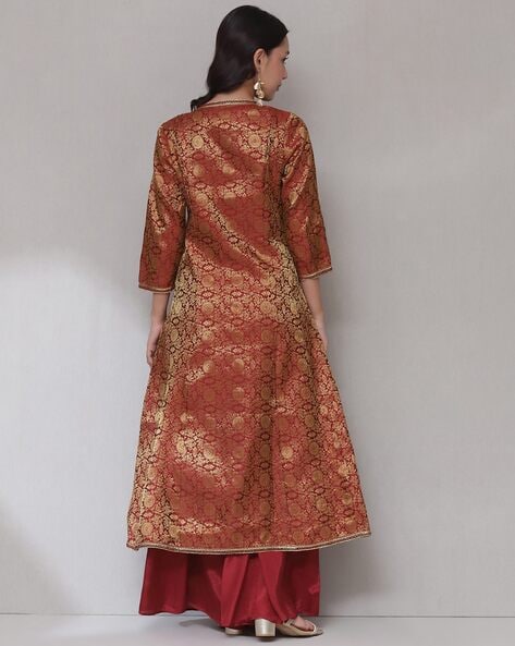 Buy Maroon & Gold Kurta Suit Sets for Women by Aarke Ritu Kumar Online |  Ajio.com