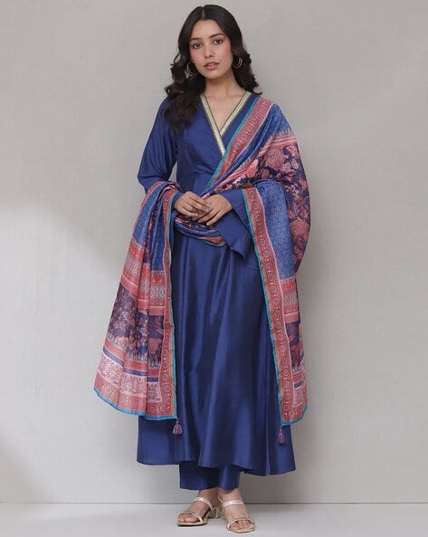 Aarke Ritu Kumar V-Neck Flared Kurta Suit Set