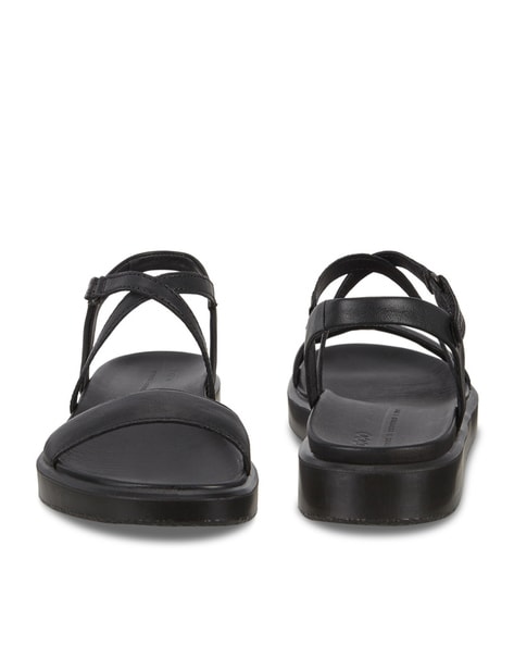 Buy Black Flat Sandals for Women by ECCO Online Ajio