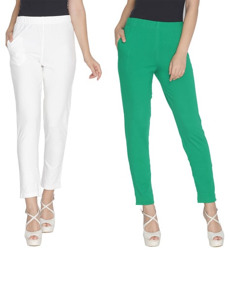 Buy Sea Green Leggings for Women by LYRA Online