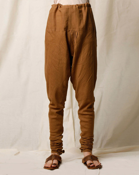 Off White Cotton Churidar Pants – TJORI