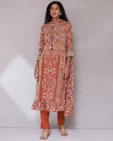 Aarke Ritu Kumar Floral Print Kurta Suit Set