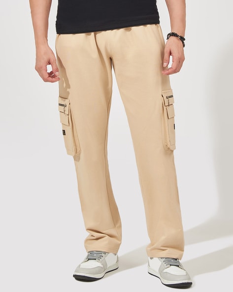 LOOSE-FIITING DRAWSTRING TROUSERS - Beige