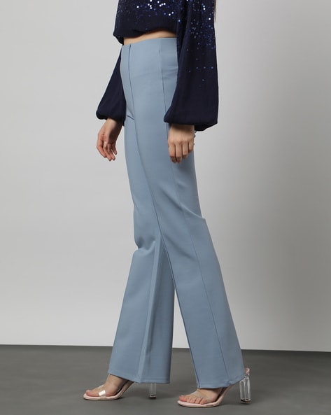 Buy Blue Trousers & Pants for Women by Outryt Online