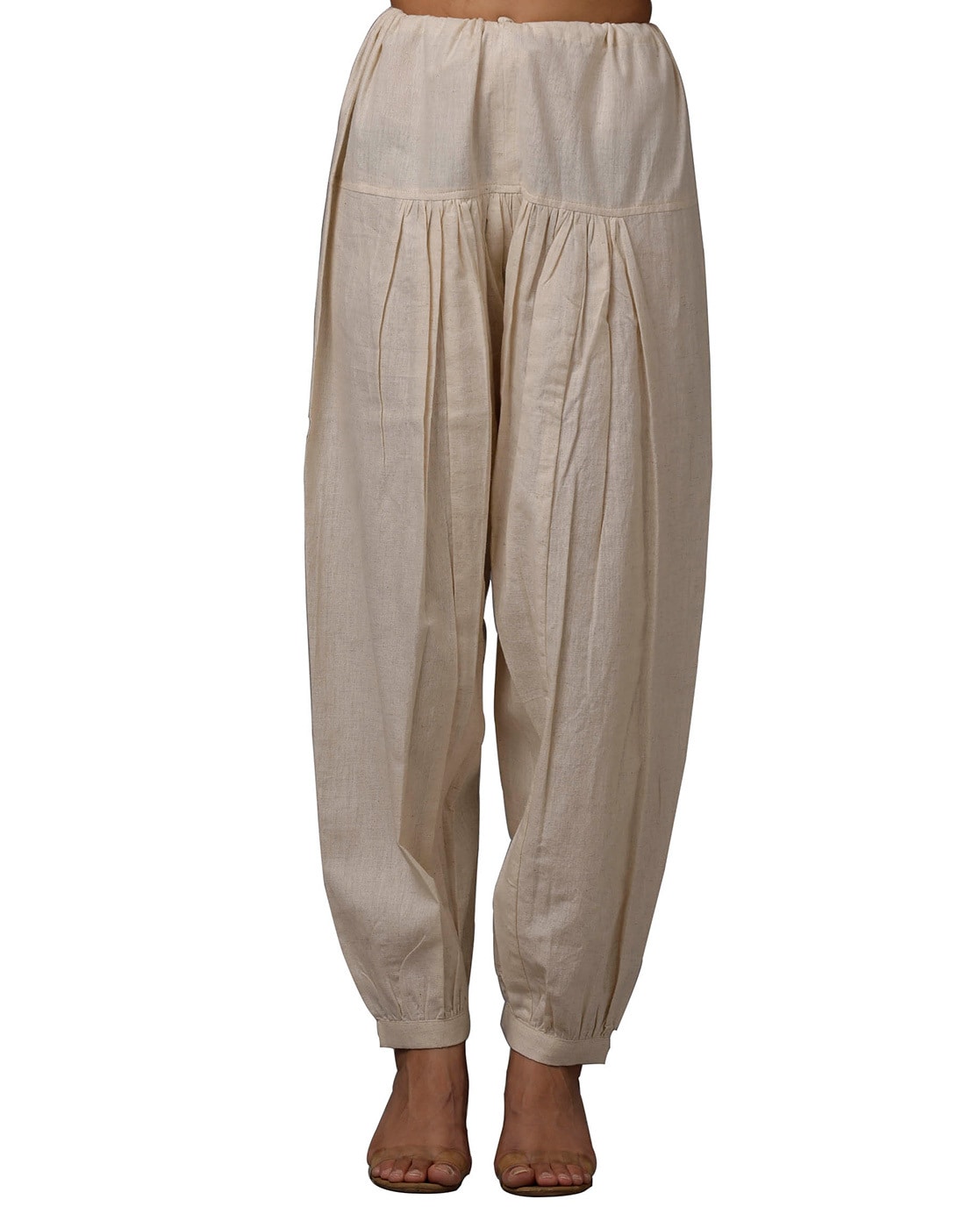 Off White Cotton Churidar Pants – TJORI