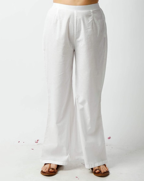 Women Cotton Pants with Elasticated Waist Price in India