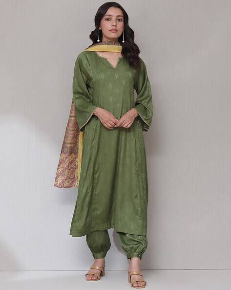 Aarke Ritu Kumar Printed Flared Kurta Suit Set