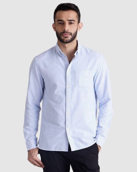 Celio Men Striped Regular Fit Shirt