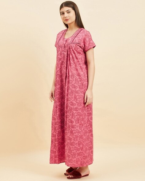 Buy Pink Nightshirts&Nighties for Women by SWEET DREAMS Online