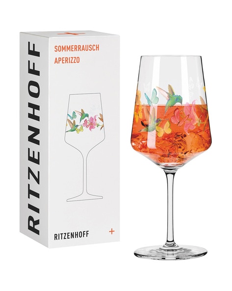 Buy Ritzenhoff & Print Glass | Home | Wine LUXE Multicoloured AJIO Graphic Kitchen Color