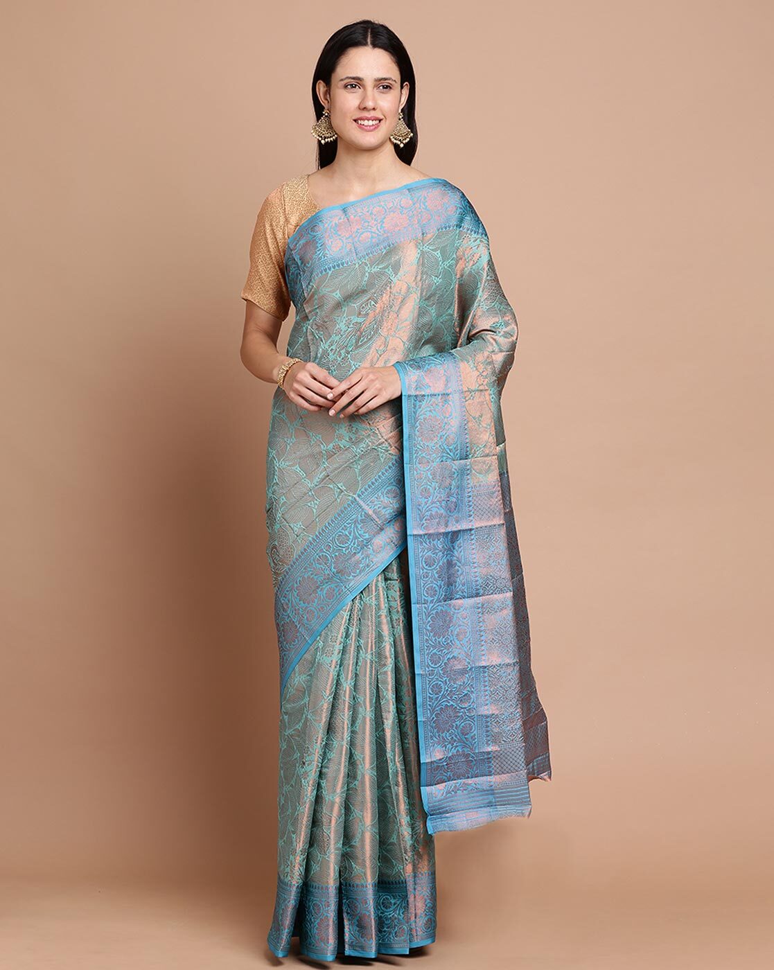 Buy LITVA Woven Kanjivaram Art Silk Purple Sarees Online @ Best Price In  India | Flipkart.com