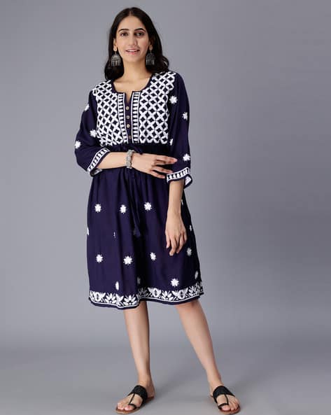 Buy Blue Dresses for Women by SAAKAA Online