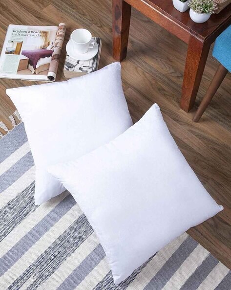 White on sale velour cushions