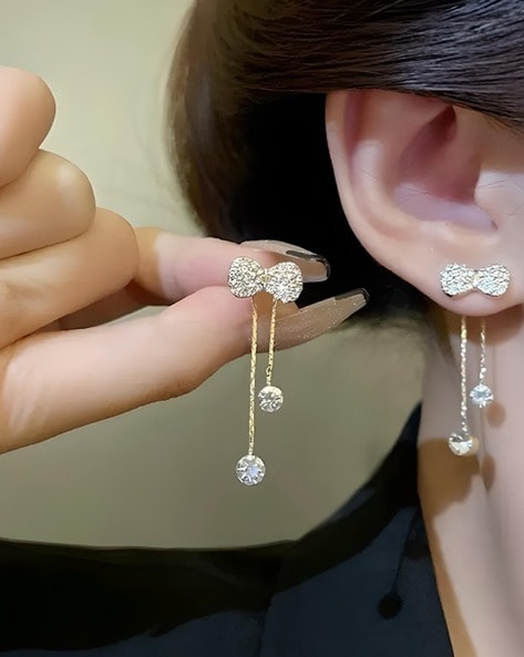Intricate handmade pearl earrings - Pearl wisteria bridal earrings - Style  #2429 | Twigs & Honey ®, LLC
