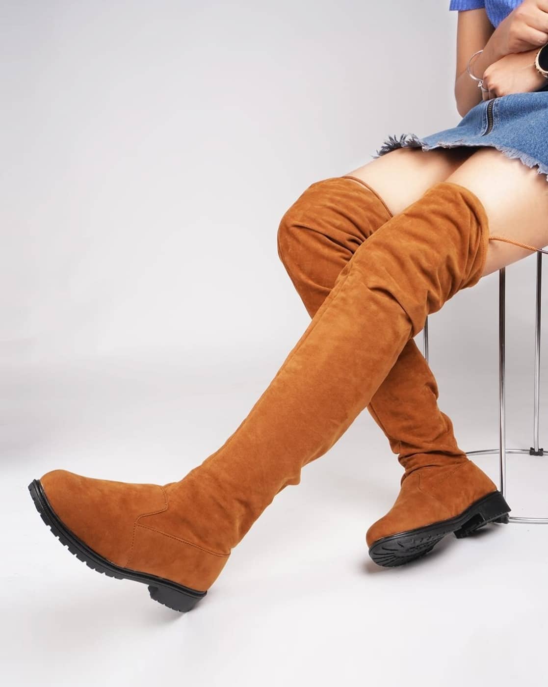 Buy Tan Boots for Women by FROH FEET Online