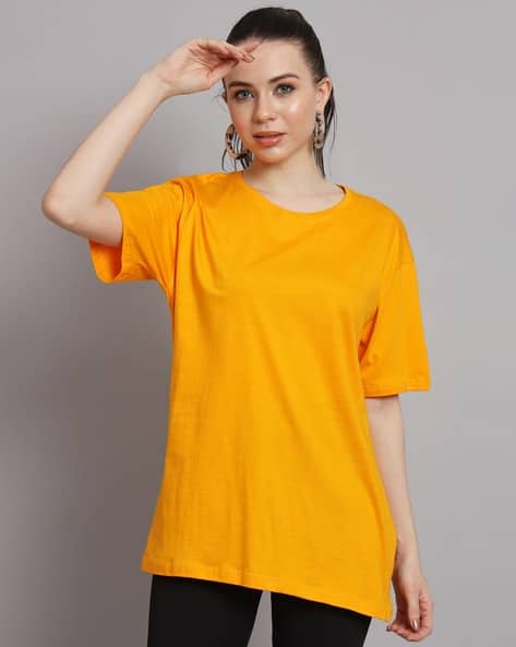 yellow t shirt for ladies