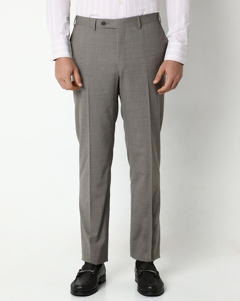 Buy Classic Polycotton Solid Formal Trousers for Men, Pack of 2 Online In  India At Discounted Prices