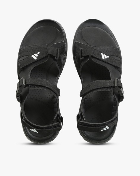 Adidas mens cheap black flip flops