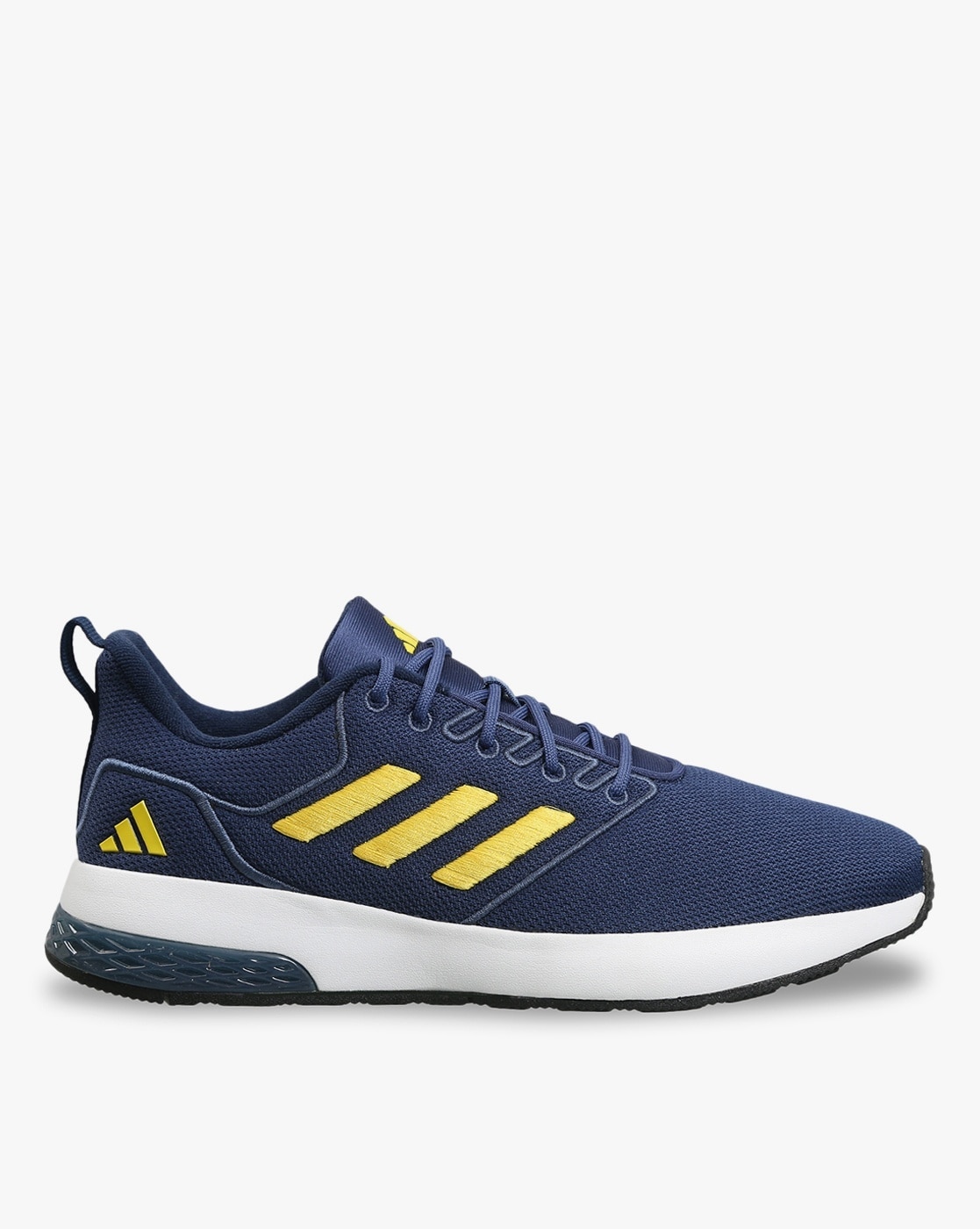 Blue and yellow adidas running clearance shoes