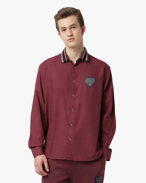 Buy Vineyard Wine Shirts for Men by ARMANI EXCHANGE Online Ajio