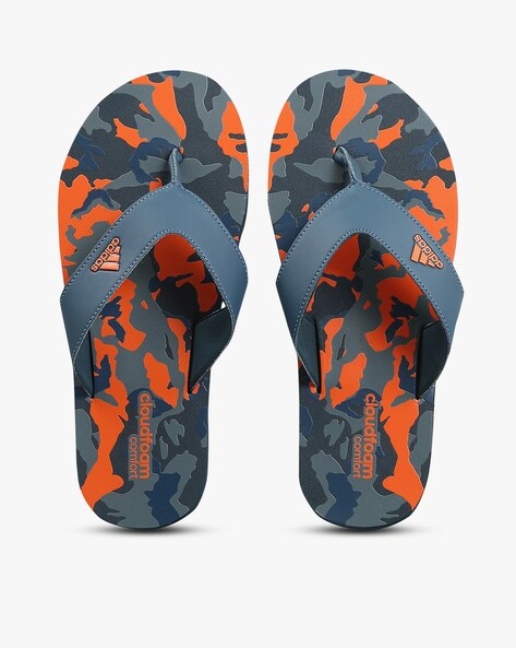 Adidas Men Cloudfoam Thong-Strap Flip-Flops