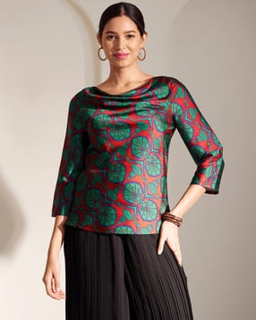 fable street Women Printed Relaxed Fit Top-picture-13