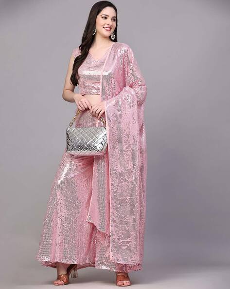 Buy Pink Kurta Suit Sets for Women by BLACK SCISSOR Online