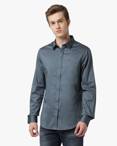 Buy Slate Shirts for Men by ARMANI EXCHANGE Online Ajio