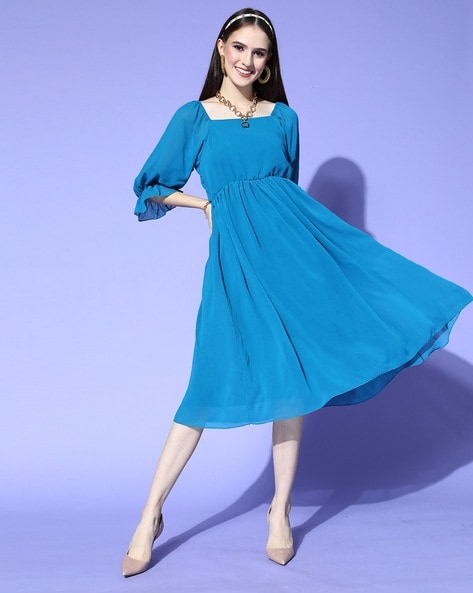 BCBGMAXAZRIA Blue Above Knee & Mini Dresses for Women | Mercari
