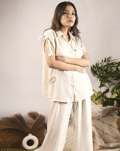 Women Top Pants Co-Ord Set