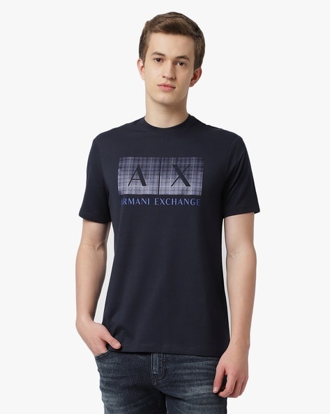 Buy Navy Blue Tshirts for Men by ARMANI EXCHANGE Online Ajio