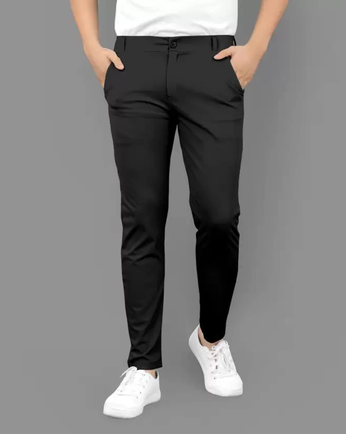 5 Pocket/Jean Men's Flat-Front Casual Pants
