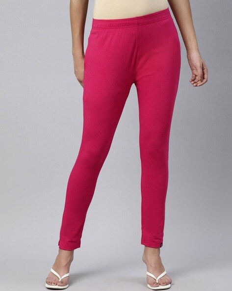 Buy Pink Leggings for Women by WOLFPACK Online