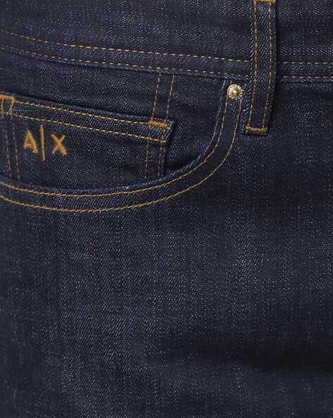 Armani jeans back pocket on sale design