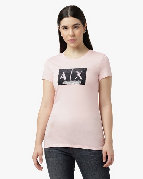 Buy Pink Tshirts for Women by ARMANI EXCHANGE Online Ajio