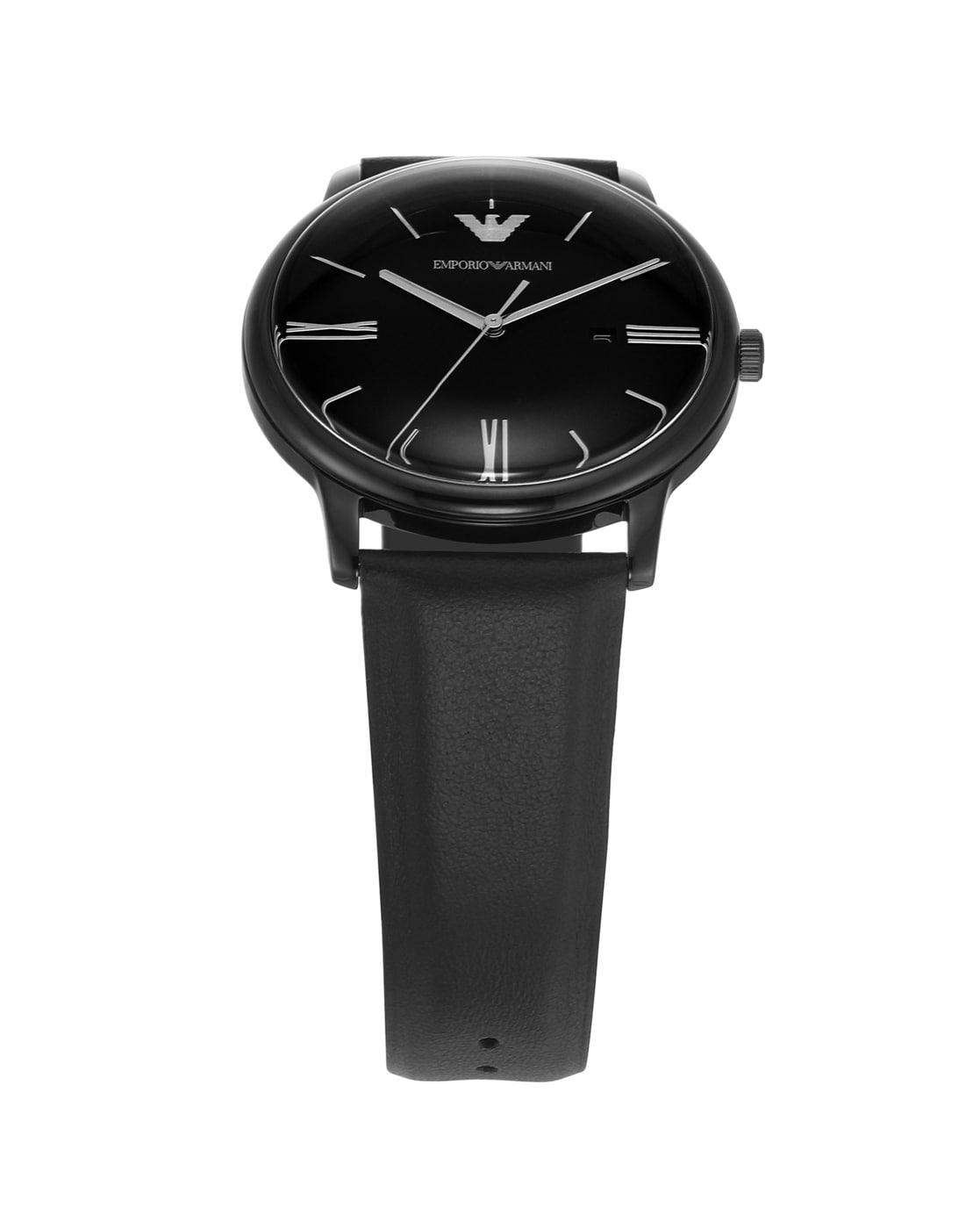 Emporio Armani leather belt mens watch