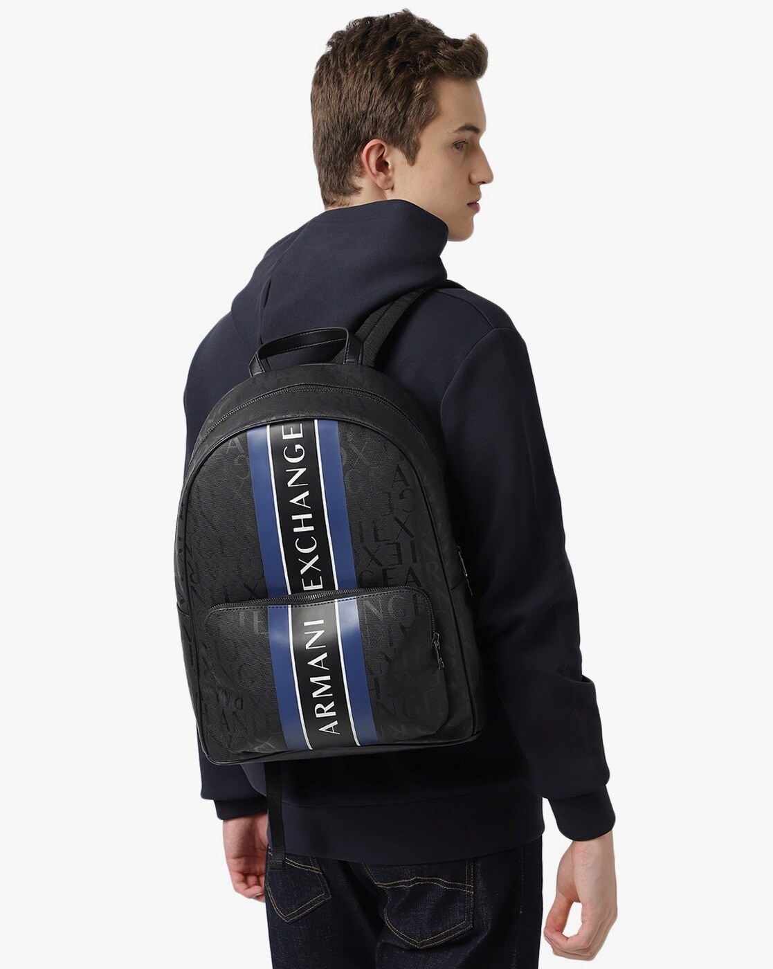 Armani hot sale backpack men