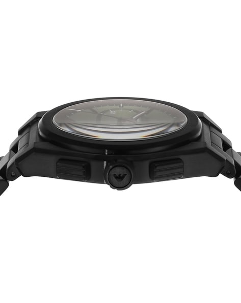 Black | Men EMPORIO LUXE AJIO Water-Resistant AR11562 Color Chronograph ARMANI Buy | Watch-