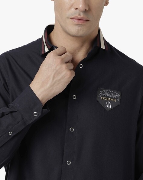 Buy Navy Blue Shirts for Men by ARMANI EXCHANGE Online Ajio