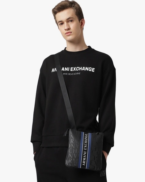 Armani Exchange Duffle Bags in Black for Men | Lyst