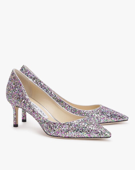 Romy 60 Coarse Glitter Pumps