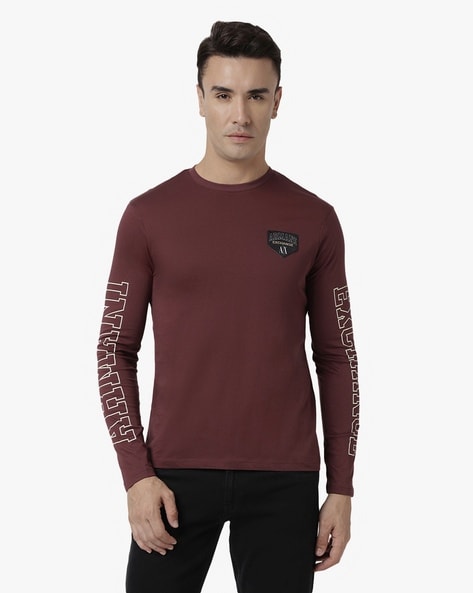 Armani exchange full shop sleeve t shirt